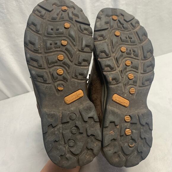 Timberland Mens White Ledge Mid Waterproof Hiking Boots Sz 11 Brown Black Forest - Picture 8 of 9
